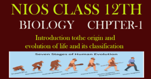 Read more about the article NIOS CLASS 12TH BIOLOGY CHAPTER 1ST