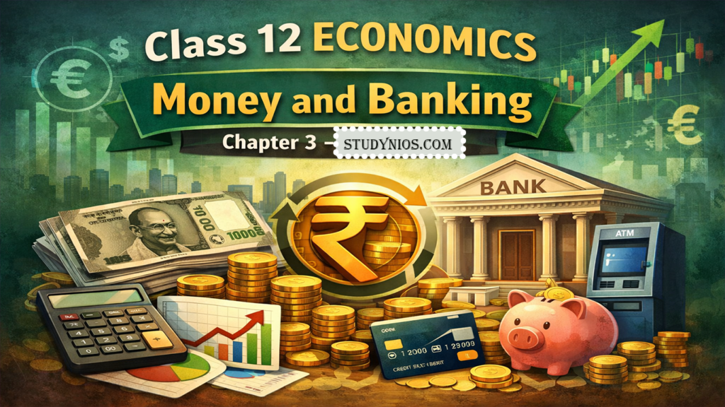Class 12 Economics Chapter 3 Money and Banking Full Explanation in English